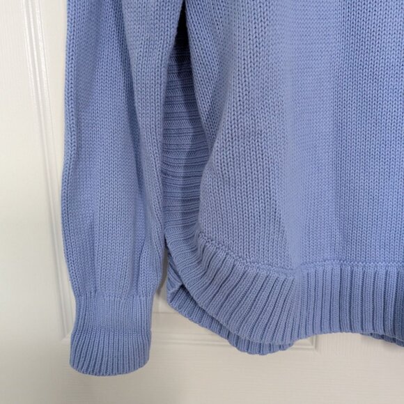 Zaket & Plover Knit Sweater Womens Size XL Blue Ribbed Trim Long Sleeve Pullover - Picture 3 of 9